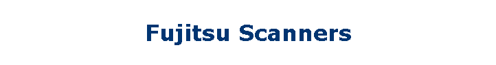 Fujitsu Scanners